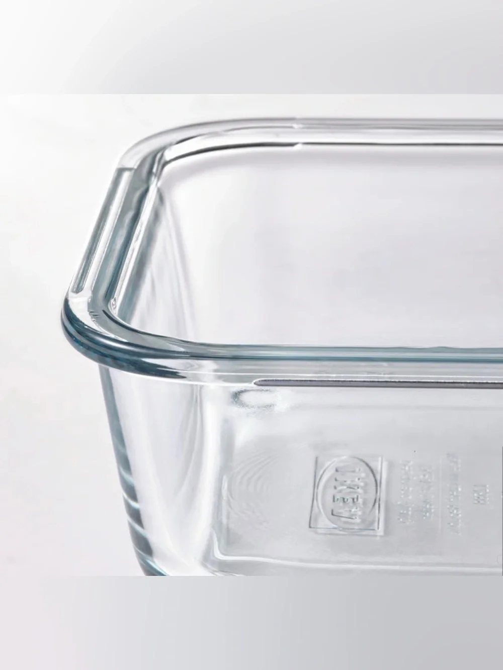 IKEA 365+ Food container, square/glass, 20 oz with Lid